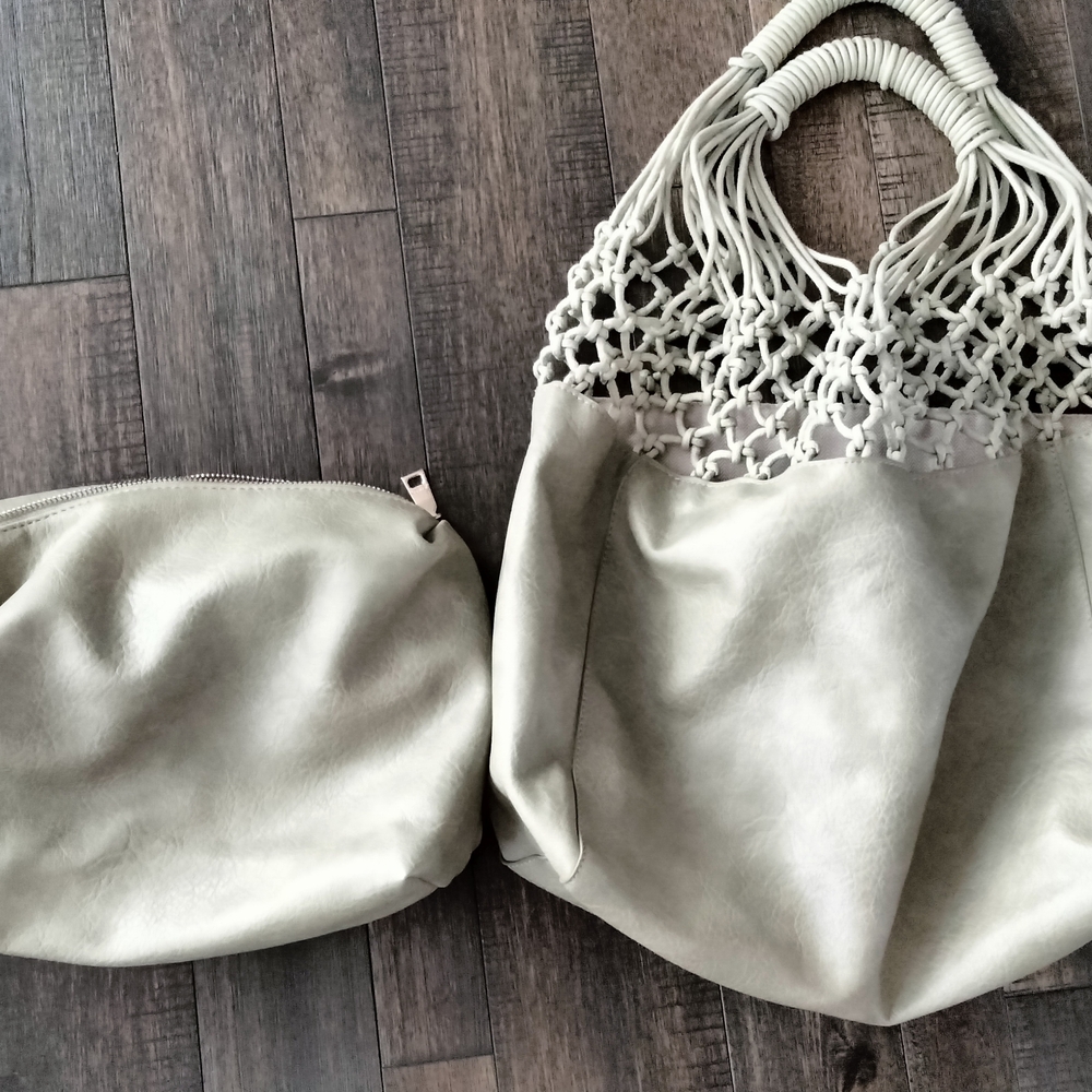 Elegant Cream Tote Bag Set